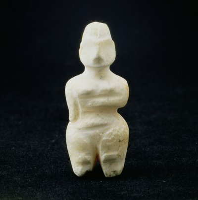 Weibliche Figurine aus der Nekropole von Tell es-Sawwan, Zentralmesopotamien, ca. 5800-5500 v. Chr. von Mesopotamian